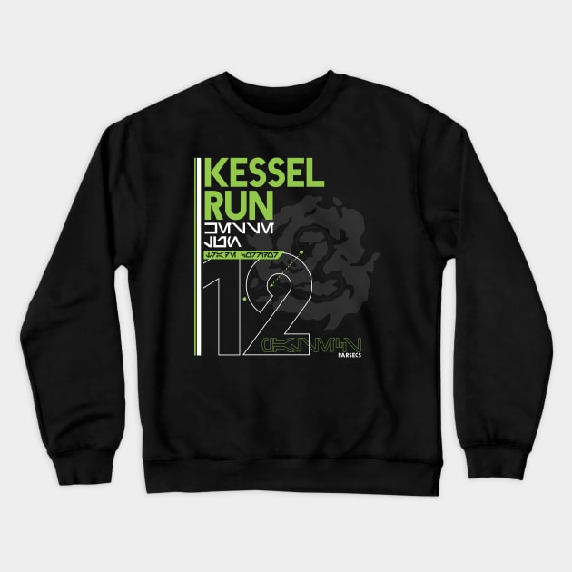 Kessel Run Crewneck Sweatshirt by MindsparkCreative